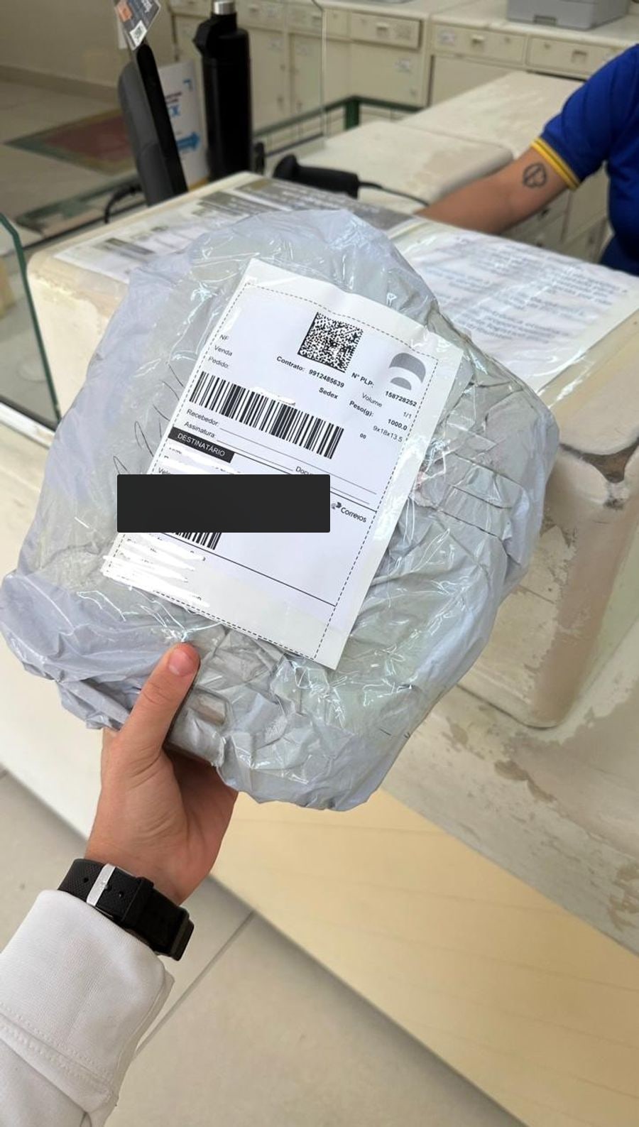Pedido Bearsvila postado nos Correios
